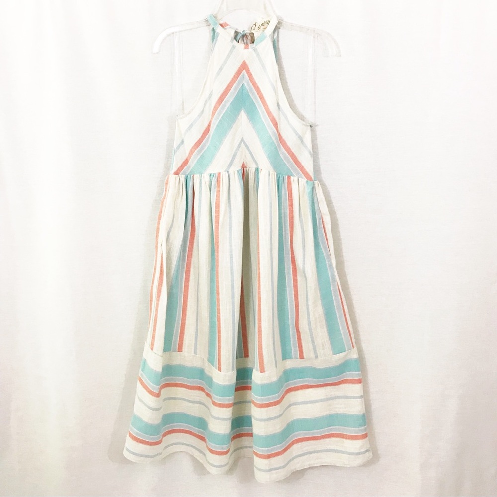 Listicle Linen Halter Dress